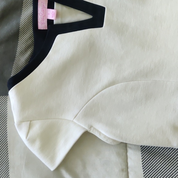 Lilly Pulitzer Cleary Colorblock Ivory Mod Shift Dress Size 0 - Picture 6 of 17